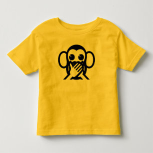 Iwazaru för 3 talar klok apor 言わざる INGEN Tee Shirt