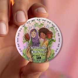 IWD 2026 Ge för att få Mandala-knapp | Stor Knapp