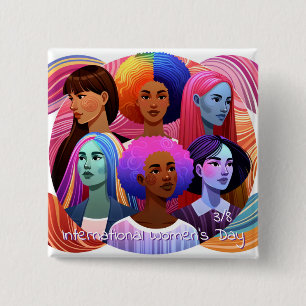 IWD Internationell Kvinnodagen är den 8 mars Knapp