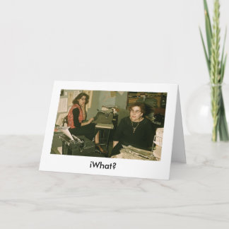 iWhat? iBirthday iCard Kort