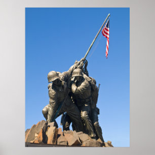 Iwo Jima - frontalen beskådar Poster