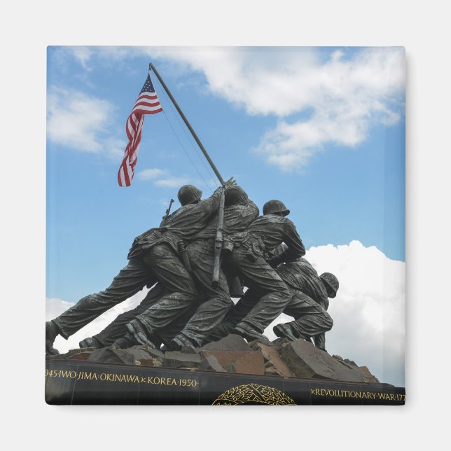 Iwo Jima Memorial i Washington DC Magnet (Framsidan)