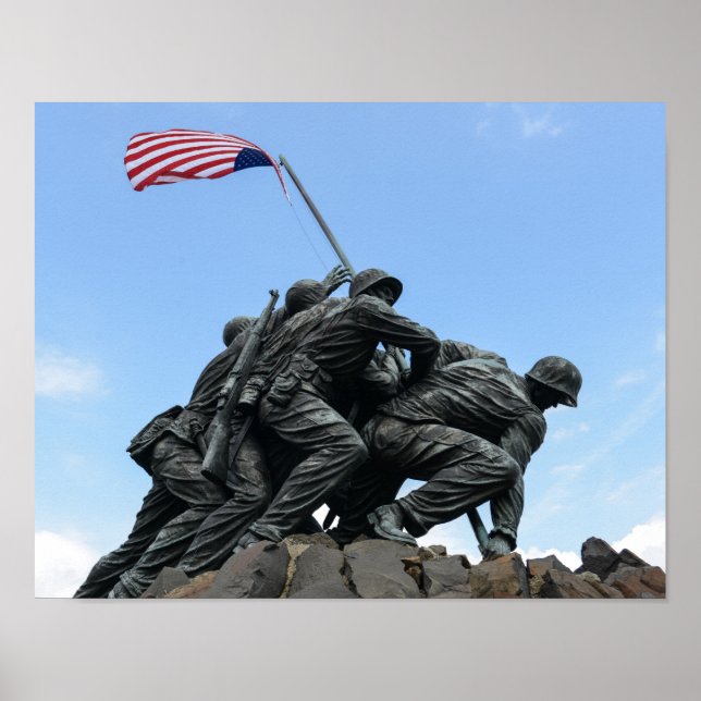 Iwo Jima Memorial i Washington DC Poster (Framsidan)