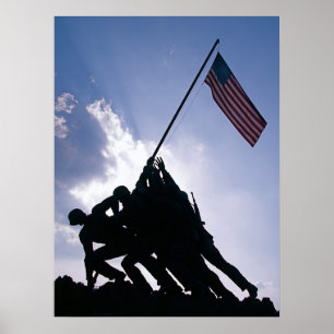 Iwo Jima minnesmärke Poster