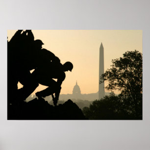 Iwo Jima morgon Poster