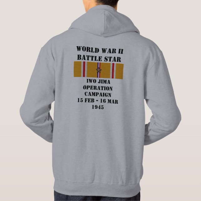 Iwo Jima Operation Kampanj Sweatshirt Med Luva (Baksida)