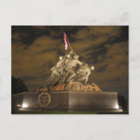 Iwo Jima på Nattvykort