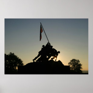 Iwo Jima soluppgång Poster