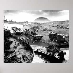 Iwo Jima strand Poster