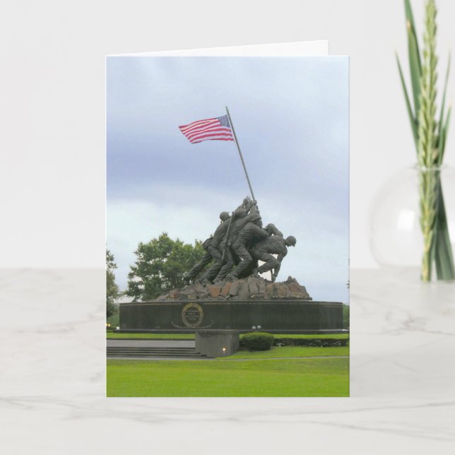 Iwo Jima, veteranens dagskort Tack Kort (Framsida)