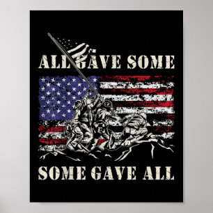 Iwo Jima Wwii Veteran 4:e juli Arméns amerikanska  Poster