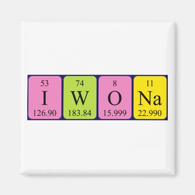Iwona Periodisk magnet bord namn (Framsidan)
