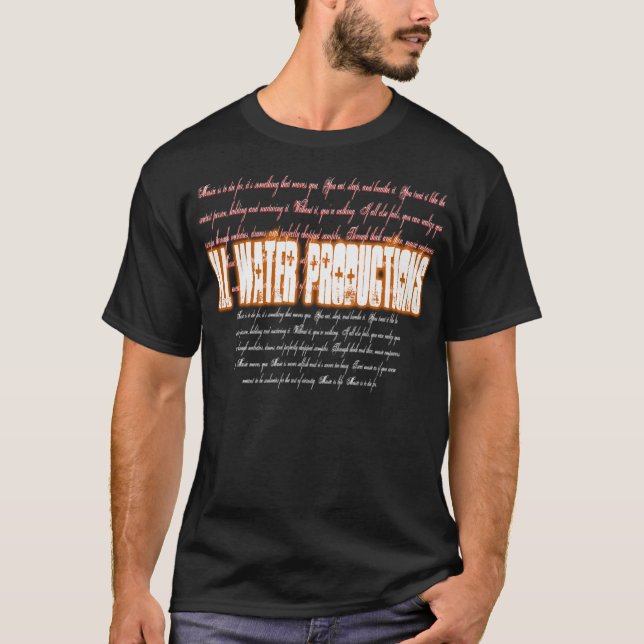 IWP "M.I.T.D.F." (orangen/vit) Tee (Framsida)