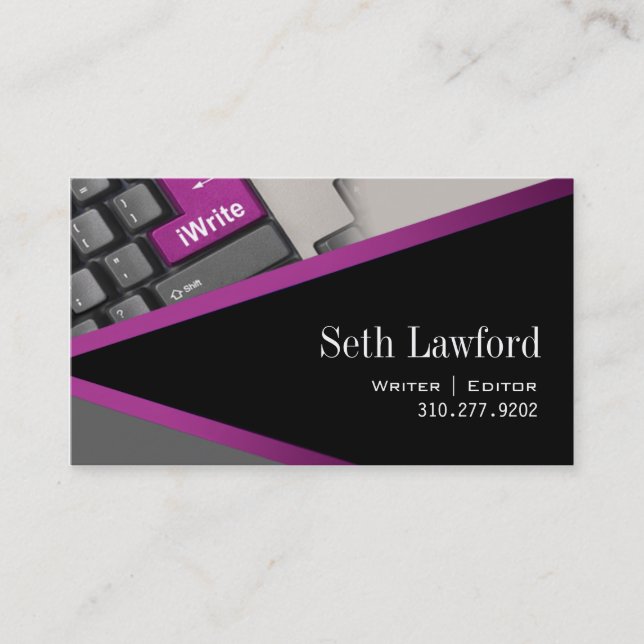 iWrite - visitkort för (Framsida)