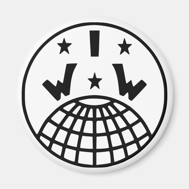 IWW Logotyp Magnet (Framsidan)