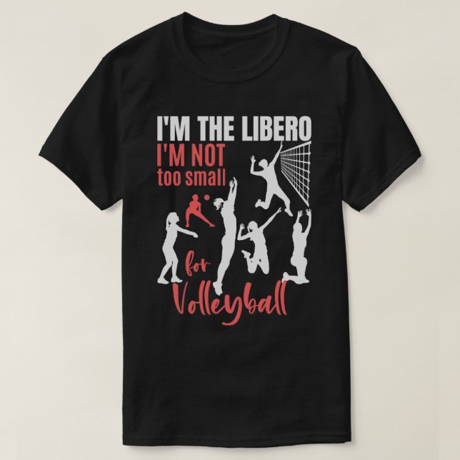Ix27 m Libero Ix27m, inte liten för volleyball T Shirt (Design framsida)