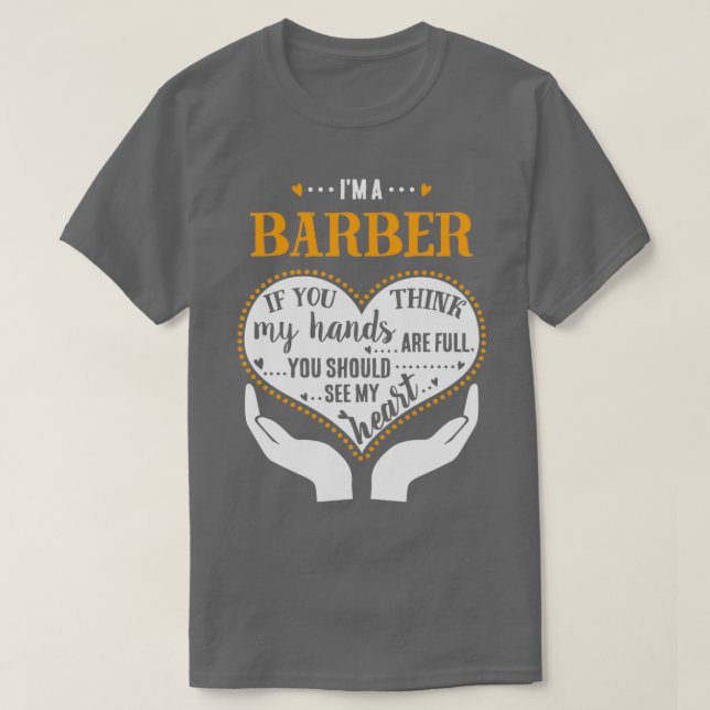 Ix27m A Barber Proud Barber T Shirt (Design framsida)
