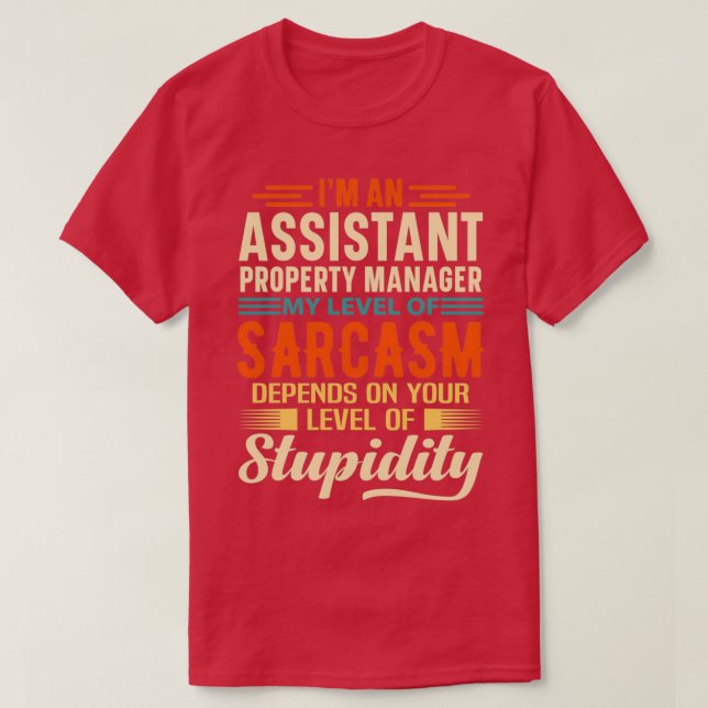 Ix27m - en assistent Egendom Manager 2 T Shirt (Design framsida)