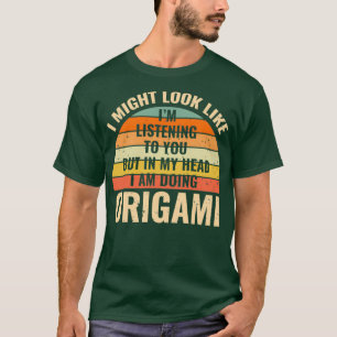 Ix27m lyssnar inte i mitt huvud - vackra Origami-g T Shirt
