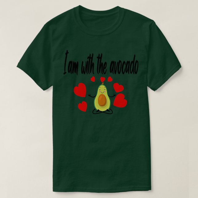 Ix27m med Avocado KÄRLEK T Shirt (Design framsida)