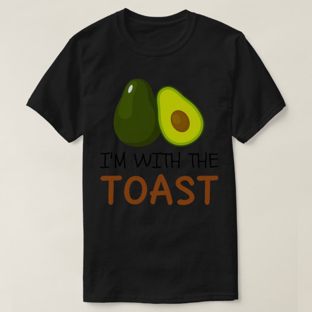 Ix27m med Avocado Toast Avocado och Toast Lov T Shirt (Design framsida)