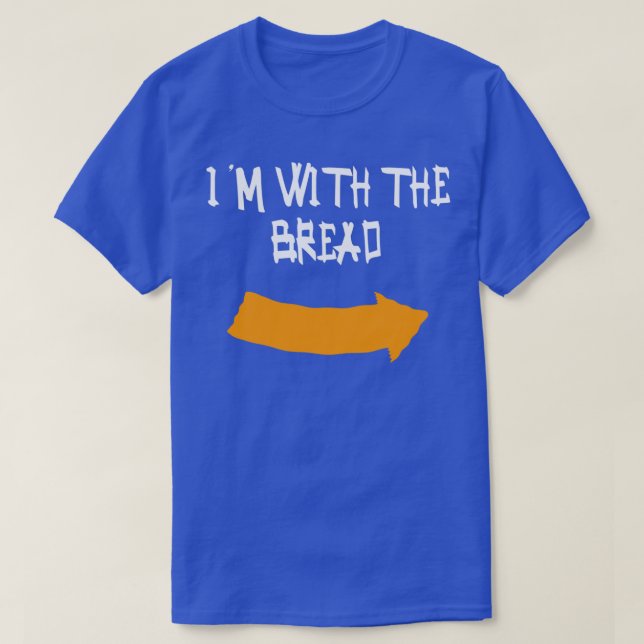 Ix27m med Bread Funny Halloween Costume T Shirt (Design framsida)