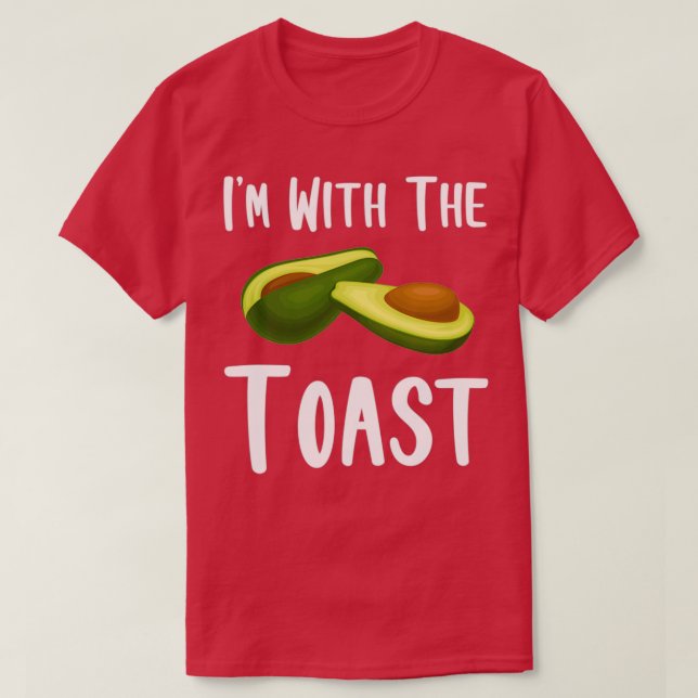 Ix27m med Toast Funny Avocado Älskare T Shirt (Design framsida)