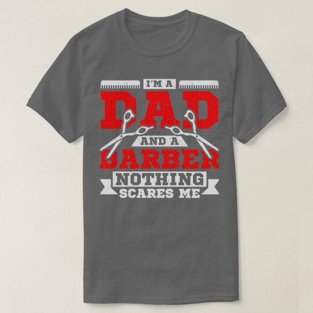 Ix27m om pappa och en barber inget skrämmer mig 3 t shirt (Design framsida)