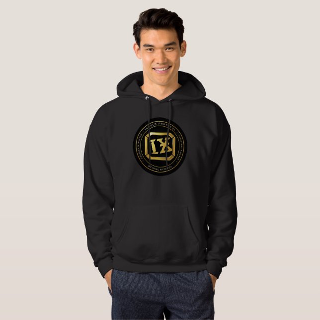 - IXGOLD PROTOCOL LOGO HOODIE (Hel framsida)