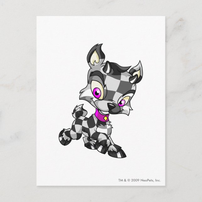 Ixi Checkered Vykort (Framsida)