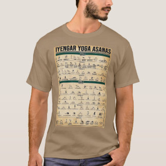 Iyengar yoga asanas t shirt