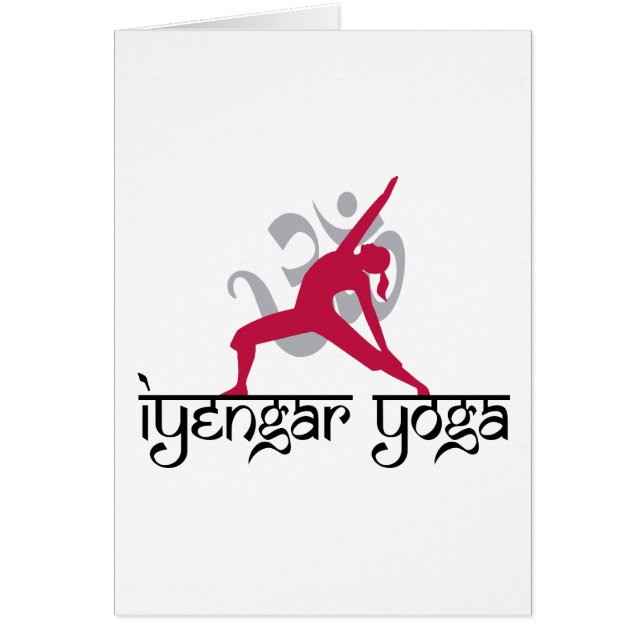 Iyengar Yoga poserar Hälsningskort (Framsidan)