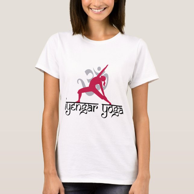 Iyengar Yoga poserar T-shirt (Framsida)