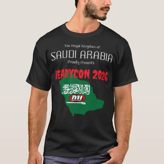 IYH Headycon Saudiarabien 2026 T Shirt (Framsida)