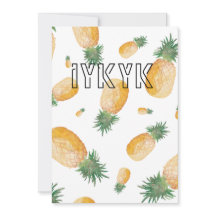 'iykyk' Ananas Estetisk Dekor Väggdekor Affisch