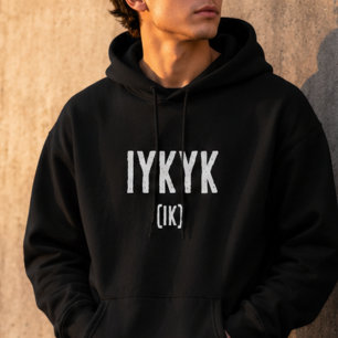 IYKYK Om Du Vet Så Vet Du Meme-ordspråk Hoodie