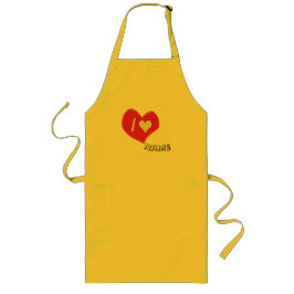 “I🤍You Heart – Cute Romantic Gift Design” Långt Förkläde