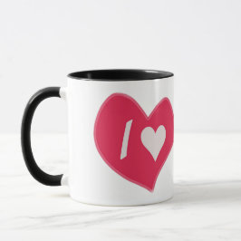 “I🤍You Heart – Cute Romantic Gift Design” Mugg