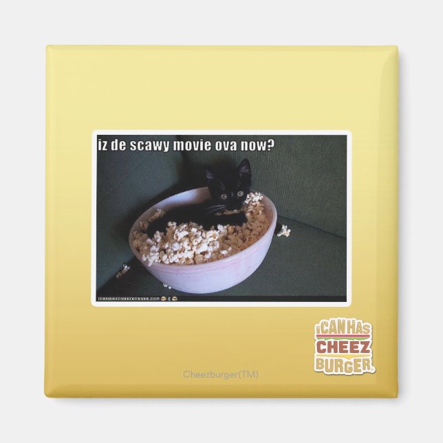 Iz de scawy-filmägg nu? magnet (Framsidan)