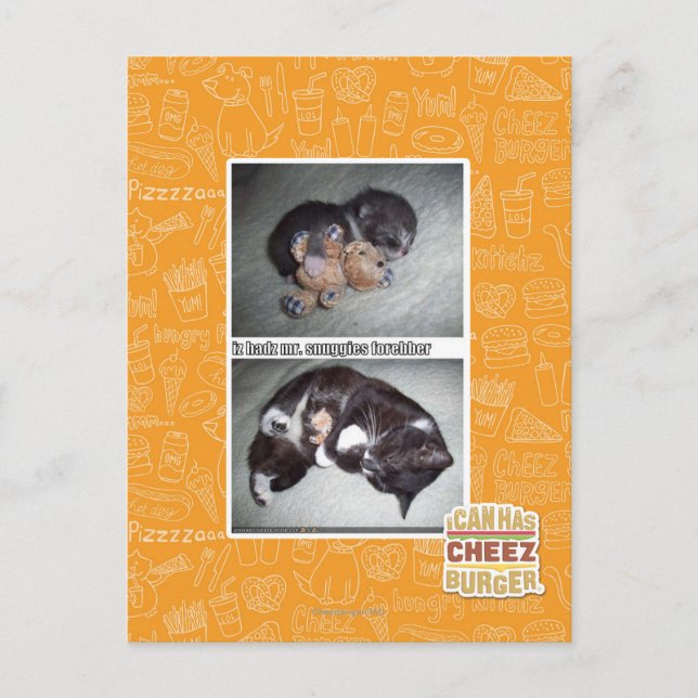 iz hadz mr snuggies forebber vykort (Framsida)