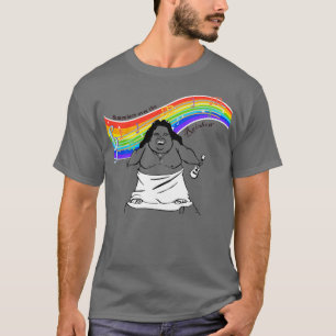 IZ Kamakawiwoole någonstans över regnbågen T Shirt