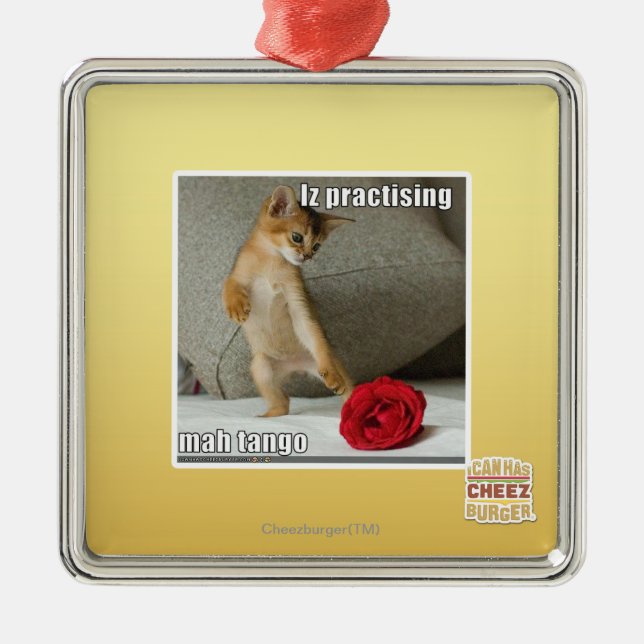 Iz praktisera mah tango julgransprydnad metall (Framsidan)