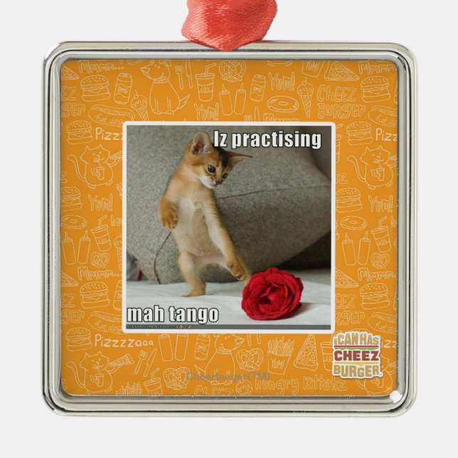 Iz praktisera mah tango julgransprydnad metall (Framsidan)