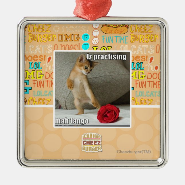 Iz praktisera mah tango julgransprydnad metall (Framsidan)