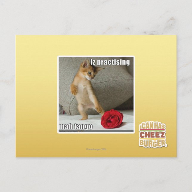 Iz praktisera mah tango vykort (Framsida)