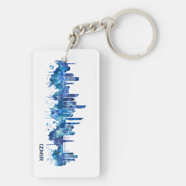 Izmir Turkey Skyline Blue (Baksidan)