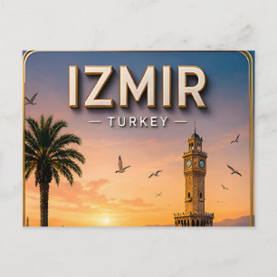 Izmir Turkiet Egeiska havet Historisk kust Resa Vykort