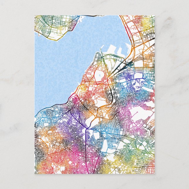 İzmir Türkiye City Karta Vykort (Framsida)