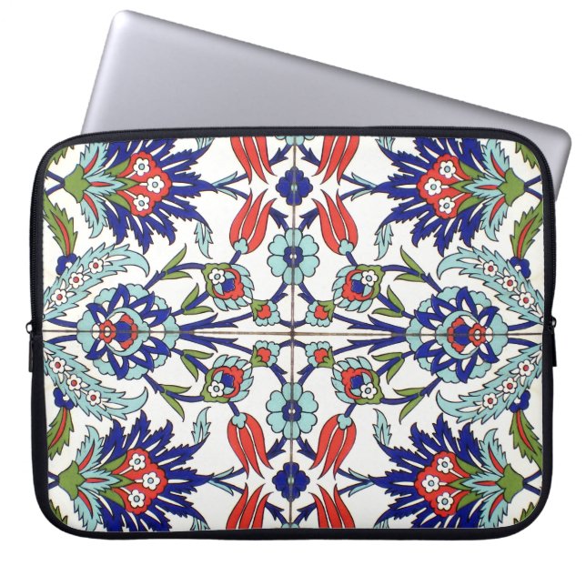 Iznik belägger med tegel elektronik hänger lös laptop sleeve (Framsidan)