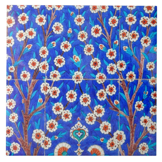 iznik belägger med tegel kakelplatta (Framsidan)